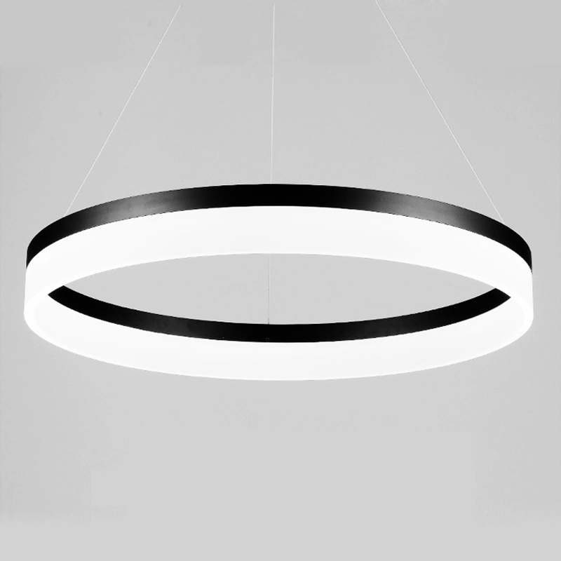 Modern Single Ring Acrylic Suspension LED Pendant Light