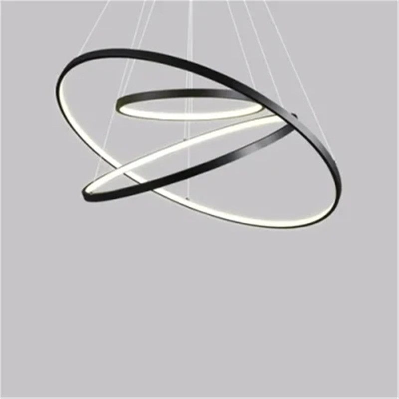 Wholesale Round Rings Acrylic LED Hanging Pendant Light for Home